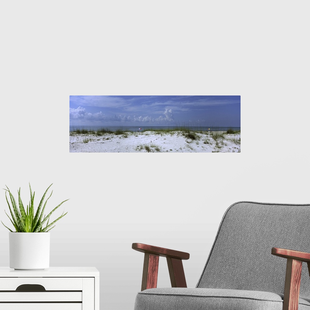 A modern room featuring Florida, Gulf of Mexico, St. George Island State Park, People on the beach