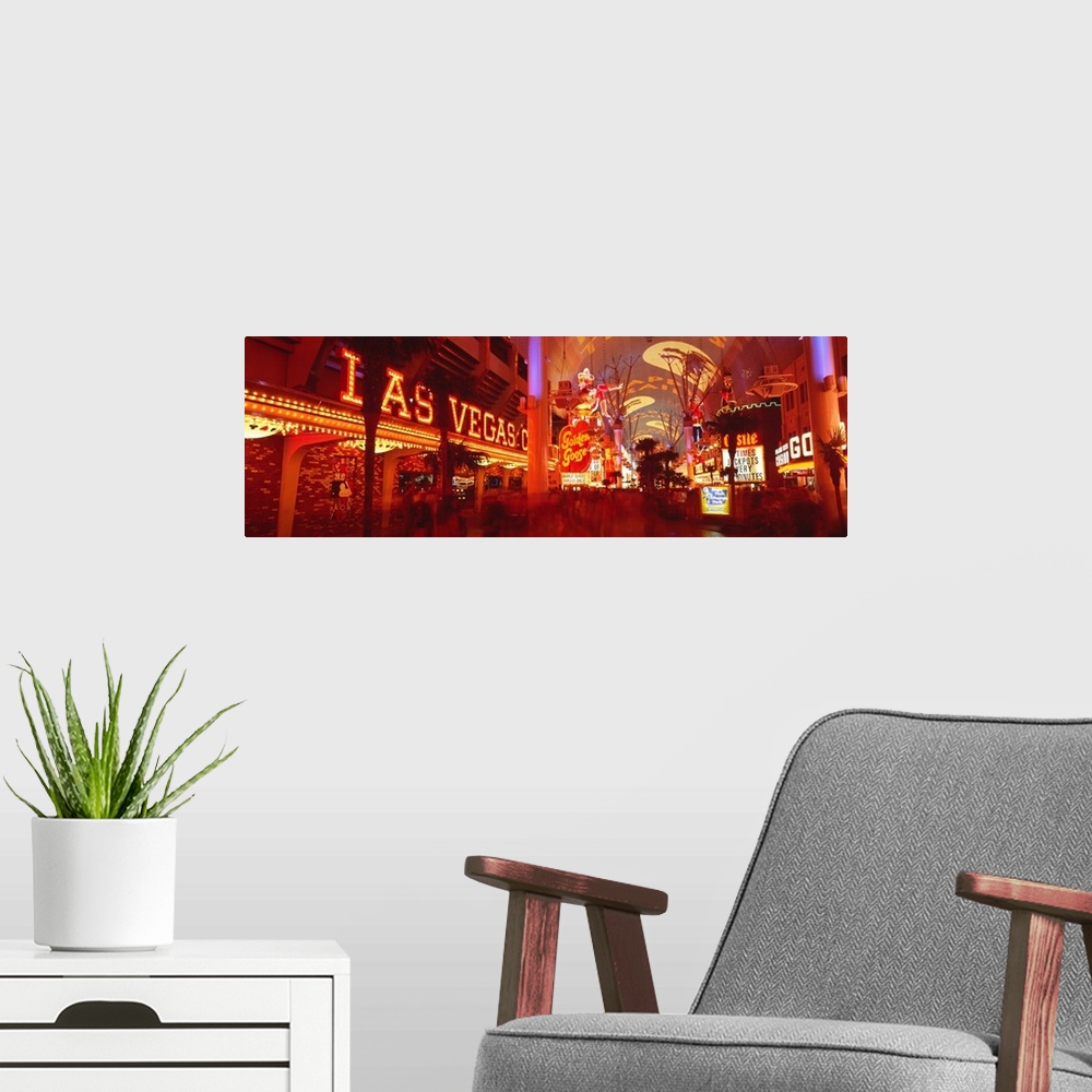 A modern room featuring Fremont Street Experience Las Vegas NV