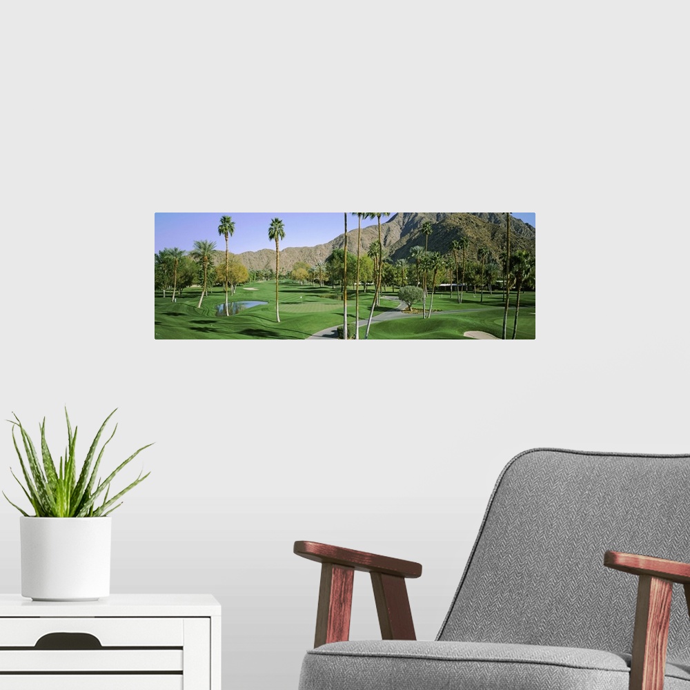 A modern room featuring Golf course, Eldorado Country Club, Palm Springs, Riverside County, California