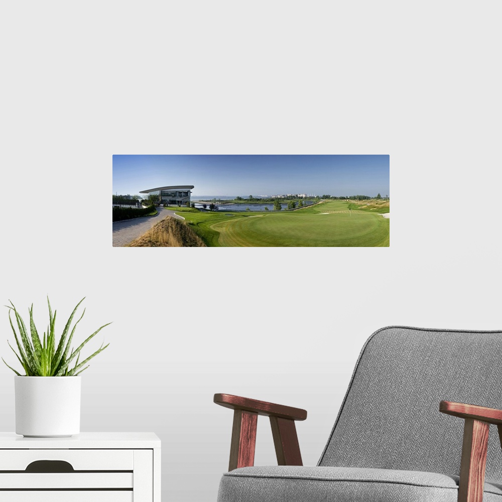 A modern room featuring Golf course, Liberty National Golf Course, Jersey City, New Jersey, USA