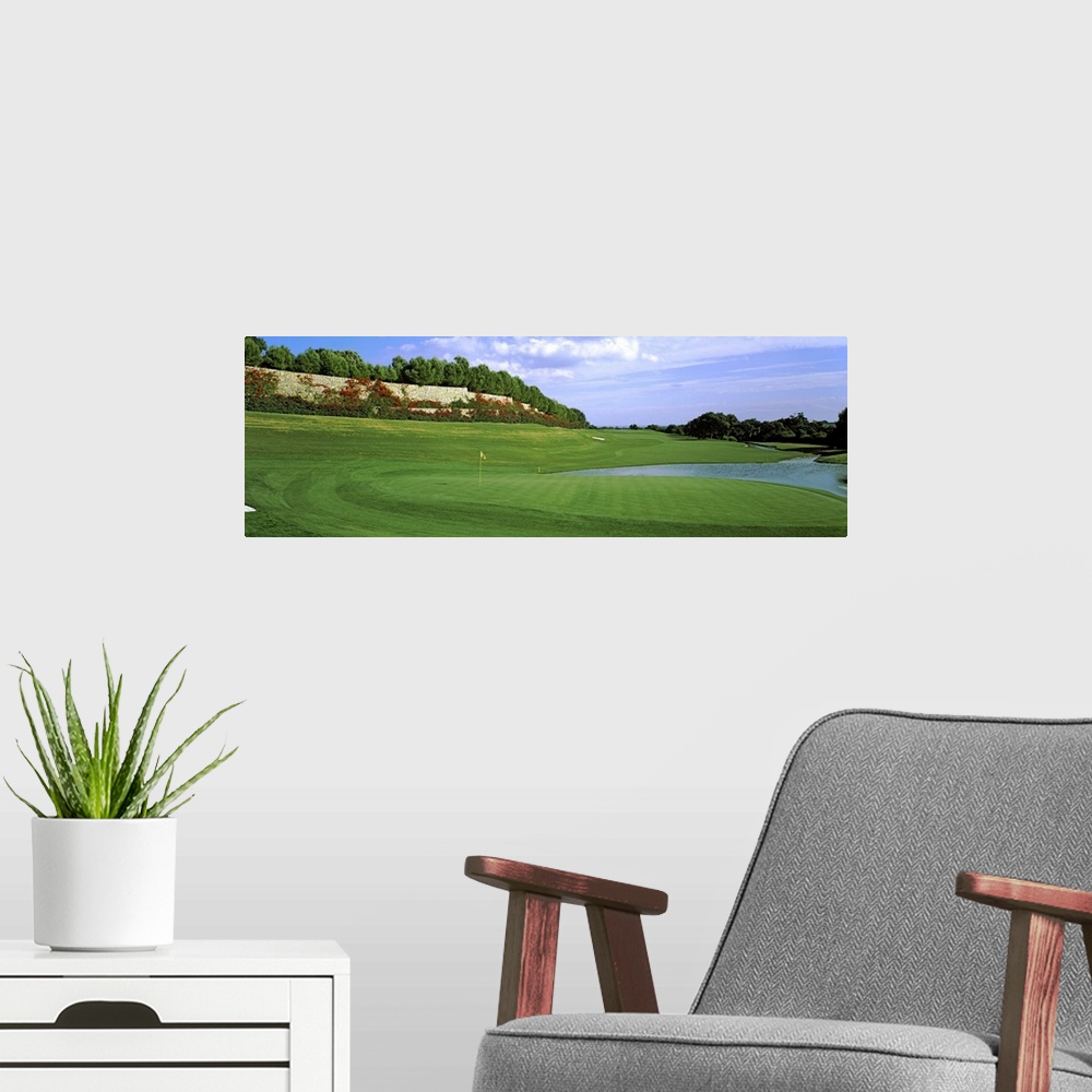 A modern room featuring Golf flag in a golf course, Valderrama Golf Club, San Roque, Spain