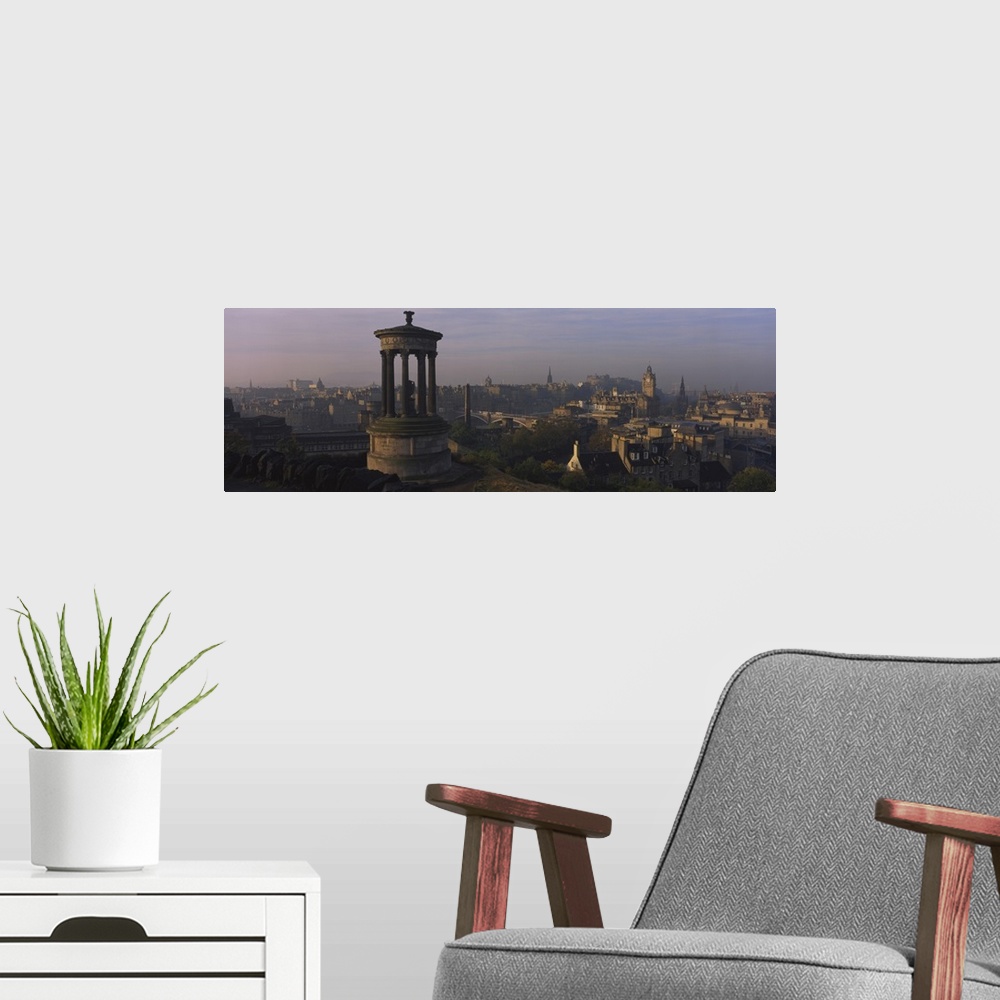 A modern room featuring High angle view of a monument in a city, Edinburgh, Scotland