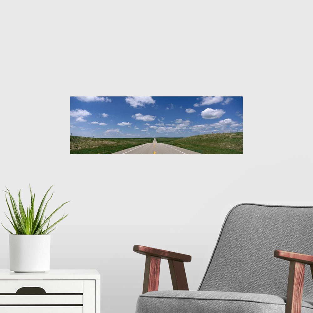 A modern room featuring Highway with Clouds near Scotts Bluff Nebraska