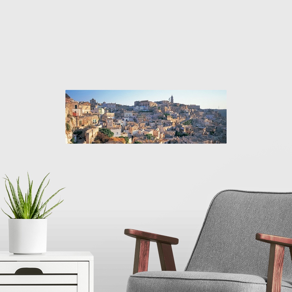 A modern room featuring Houses in a town, Matera, Basilicata, Italy