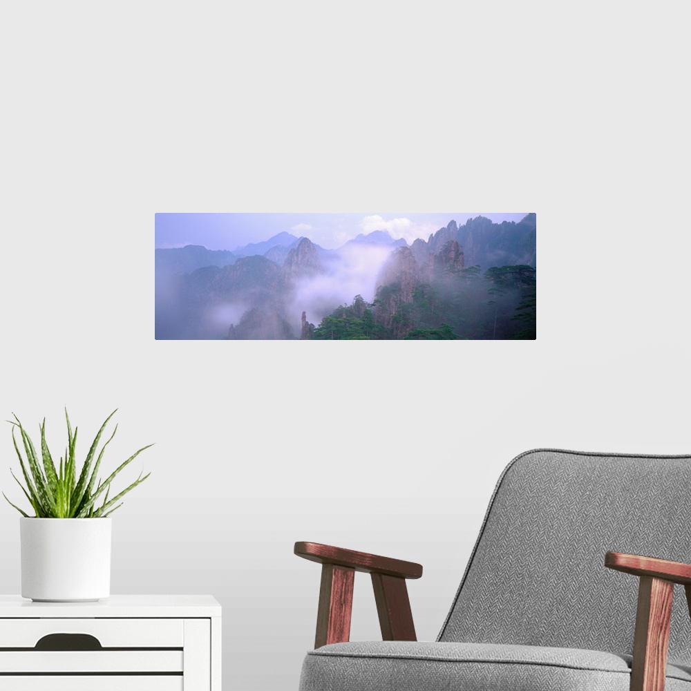 A modern room featuring Huangshan Mountains National Park China