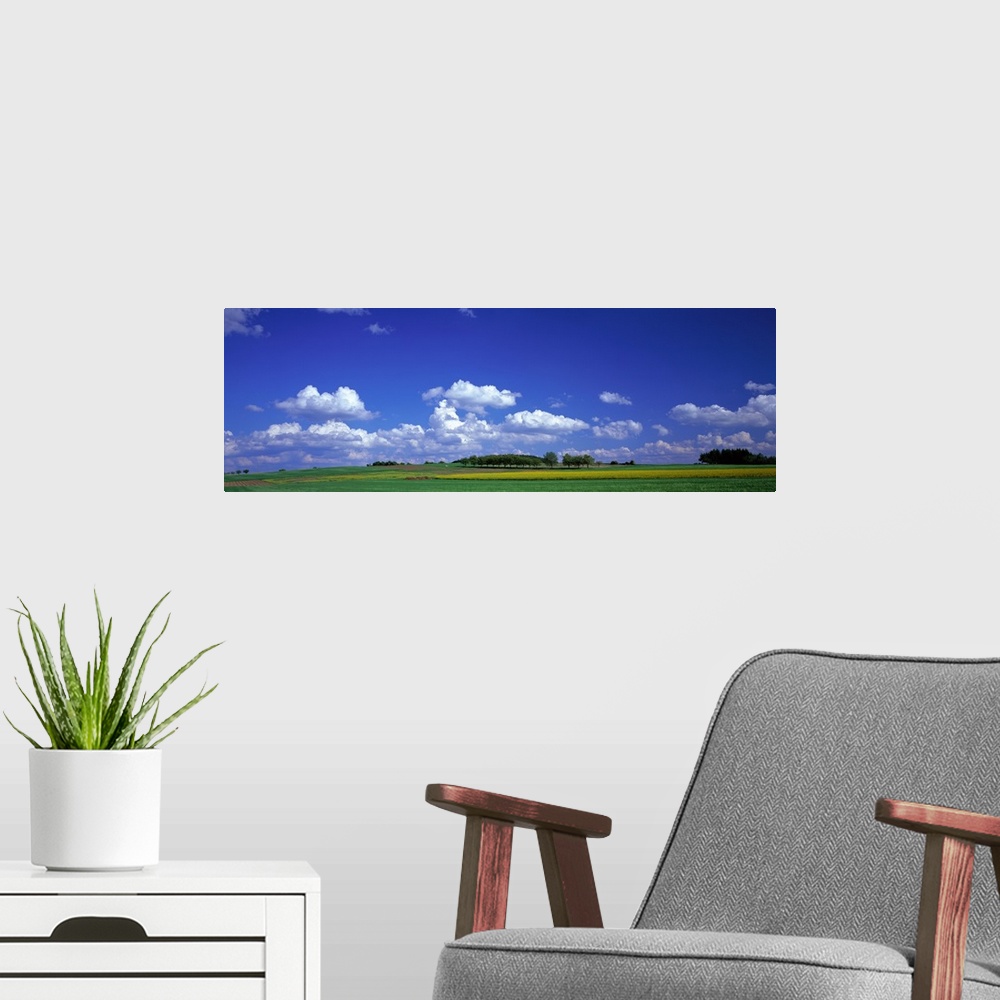 A modern room featuring Landscape with Clouds, near Frankfurt, Germany