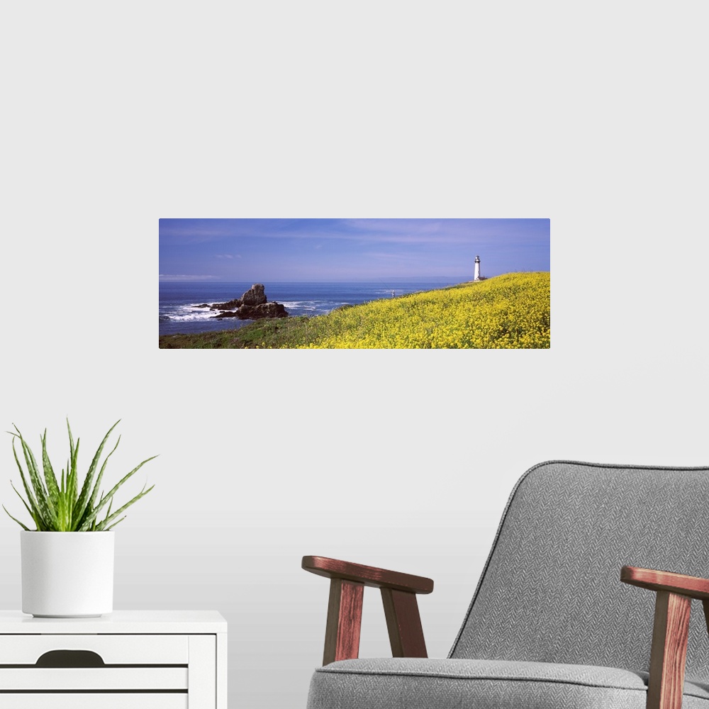 A modern room featuring Lighthouse on the coast Pigeon Point Lighthouse San Mateo County California