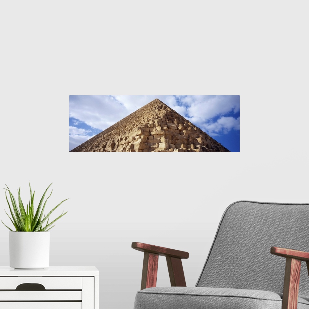 A modern room featuring Low angle view of a pyramid, Great Pyramid, Giza, Cairo, Egypt