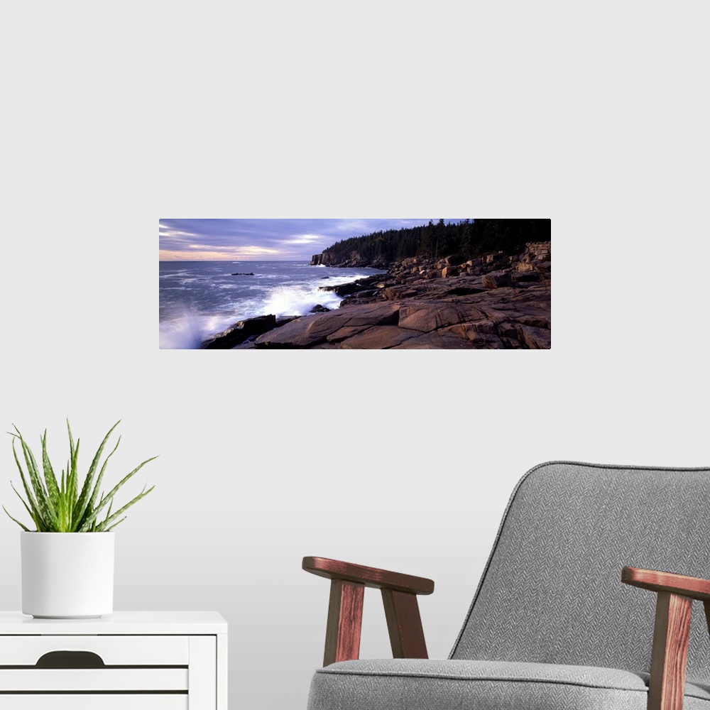 A modern room featuring Maine, Acadia National Park