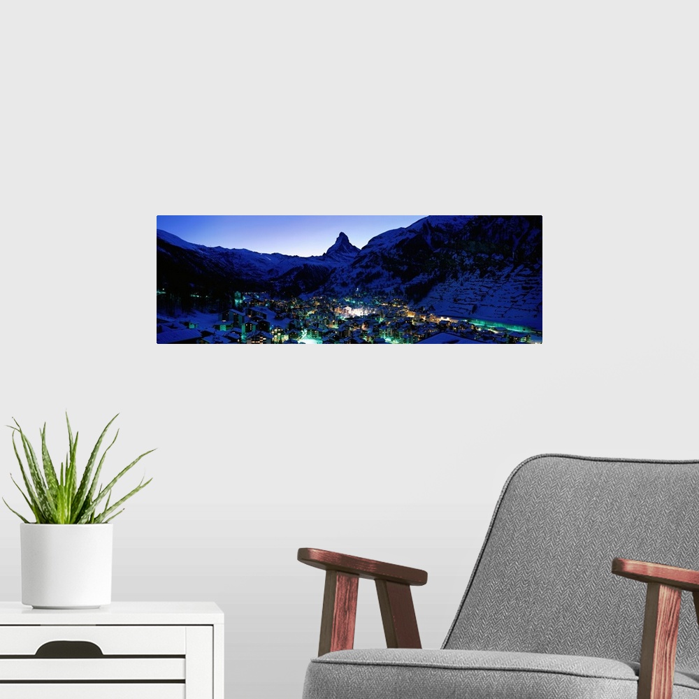 A modern room featuring Matterhorn and Zermatt Switzerland