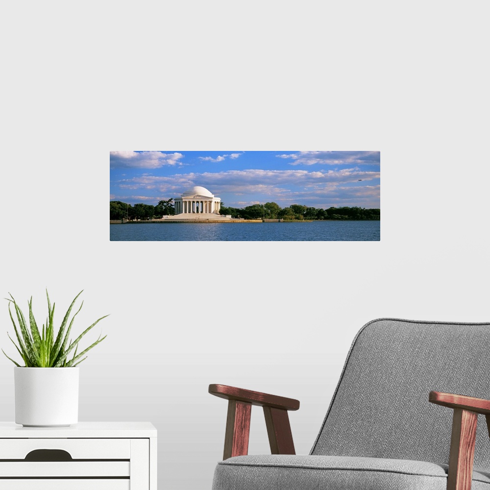 A modern room featuring Monument on the waterfront, Jefferson Memorial, Washington DC