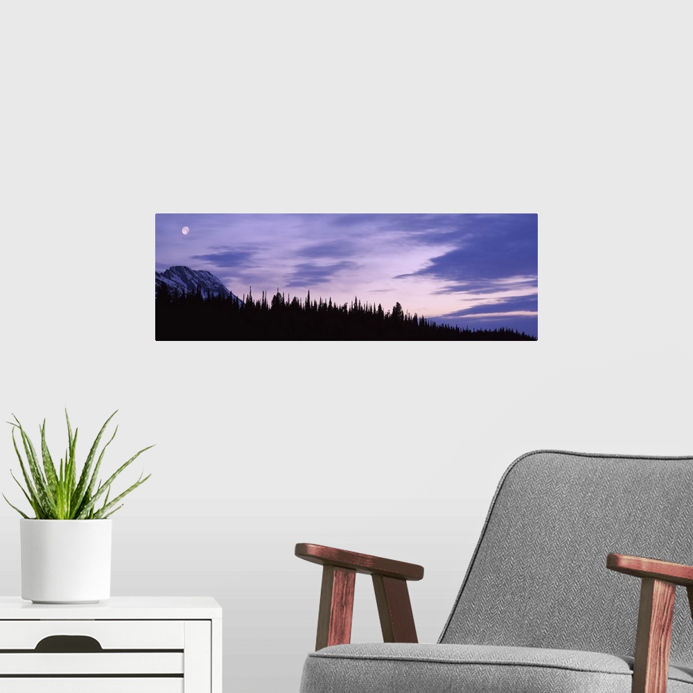 A modern room featuring Moonrise Mt Moran Grand Teton National Park WY