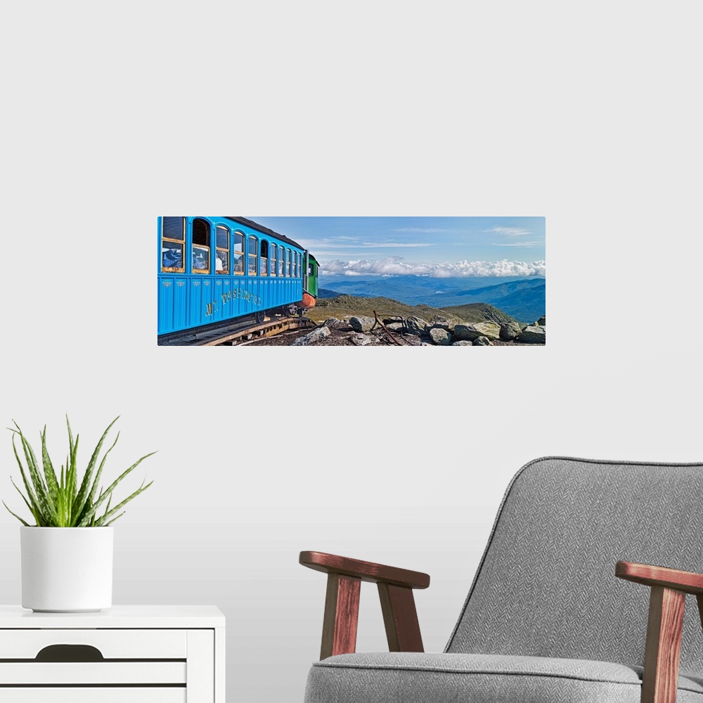 A modern room featuring Mount Washington Cog Railway, Mt Washington, New Hampshire