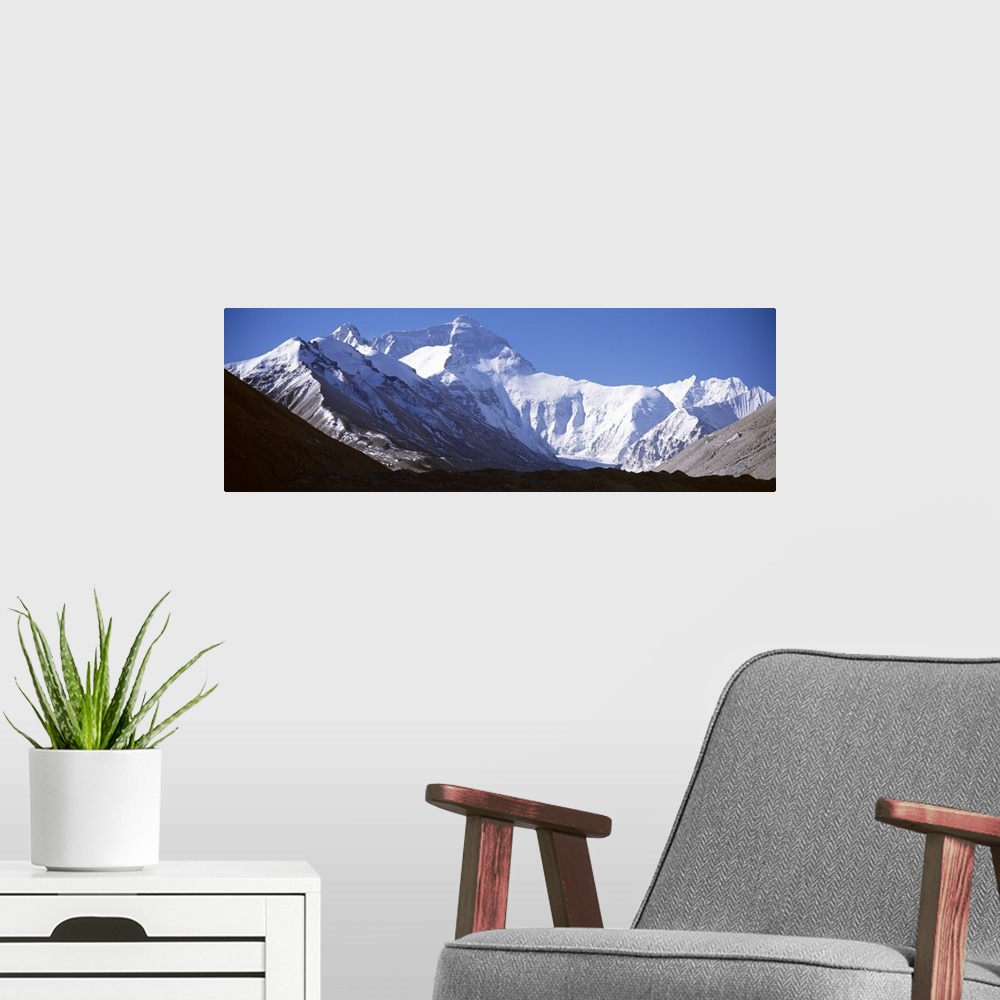 A modern room featuring Nepal, Mt Everest