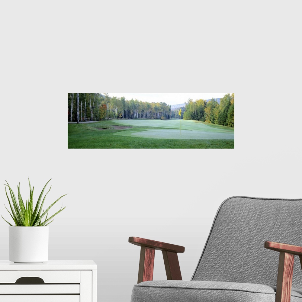 A modern room featuring New England Golf Course