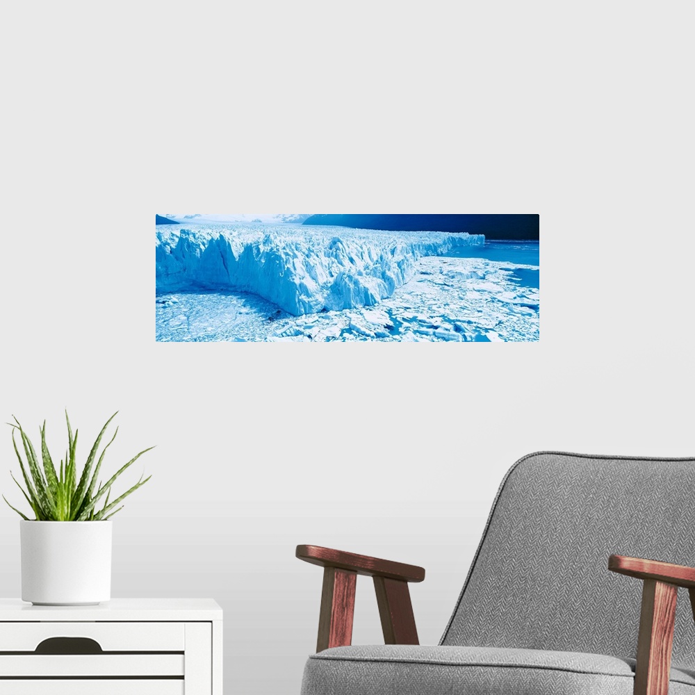 A modern room featuring Perito Moreno Glacier Los Glaciares National Park Calafate Argentina