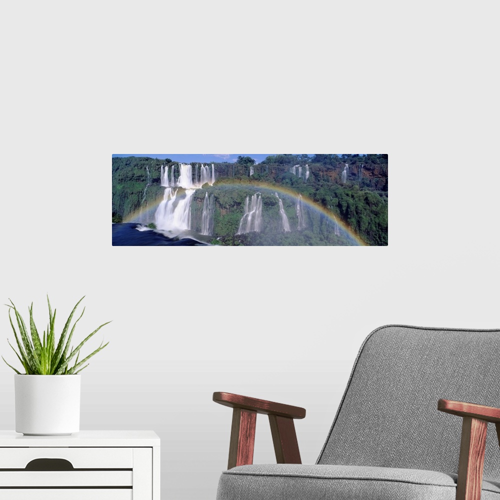 A modern room featuring Rainbow, Iguacu Falls, Iguacu National Park, Brazil