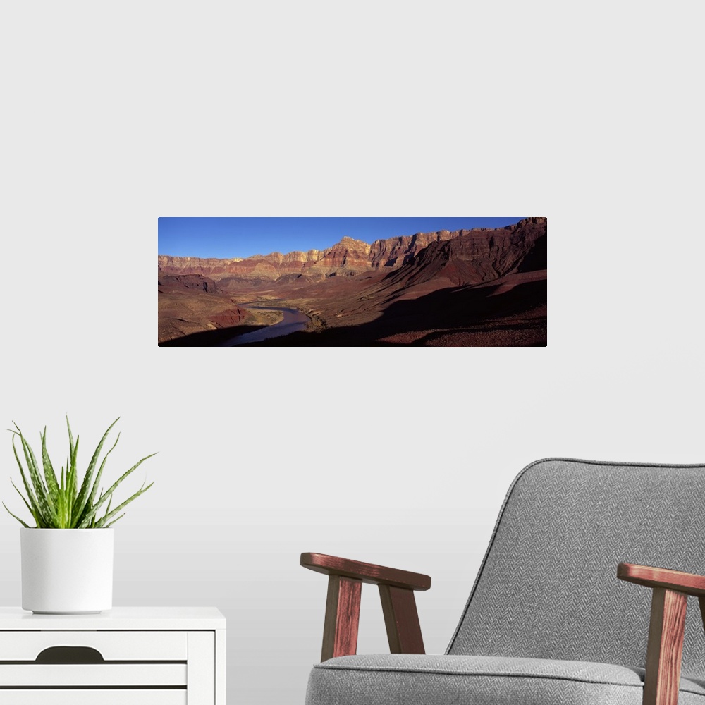 A modern room featuring River passing through rocks, Grand Canyon, Colorado River, Cococino County, Arizona
