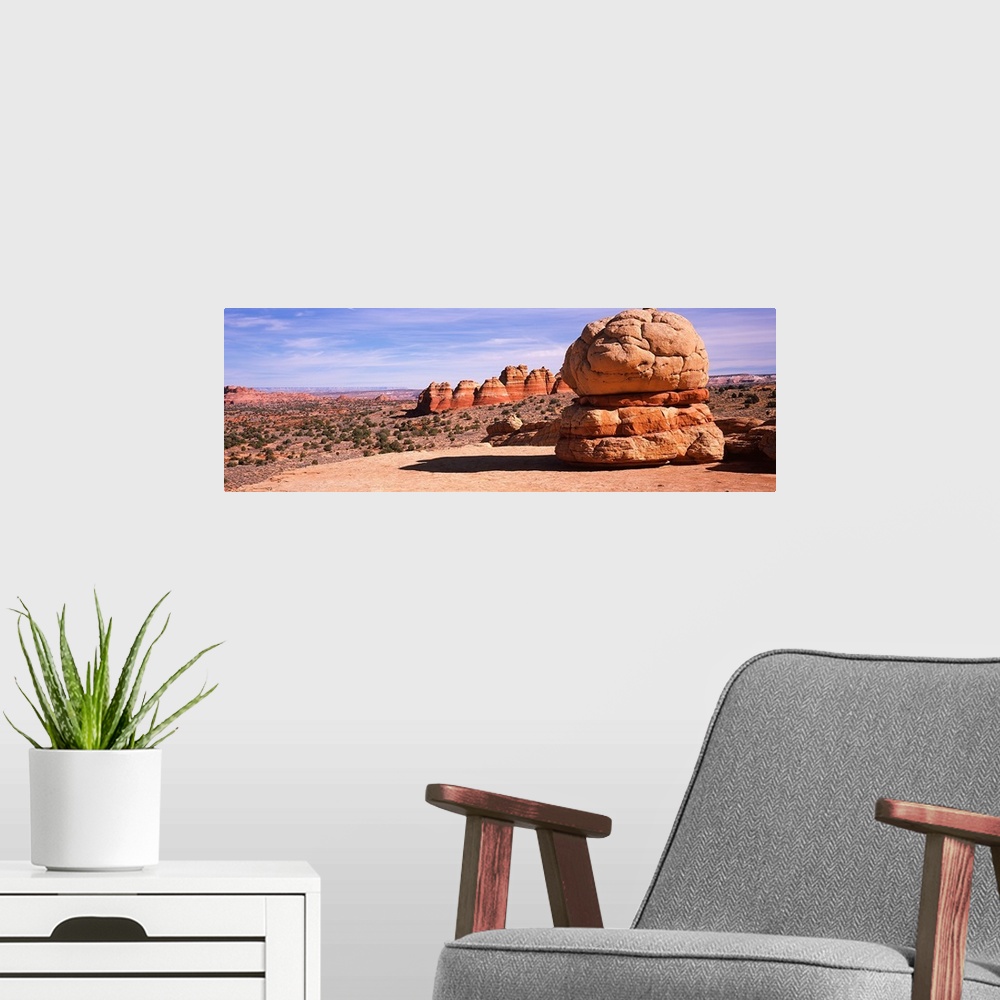 A modern room featuring Rock formations on an arid landscape, Big Mac, Coyote Butte, Paria Canyon Vermilion Cliffs Wilder...