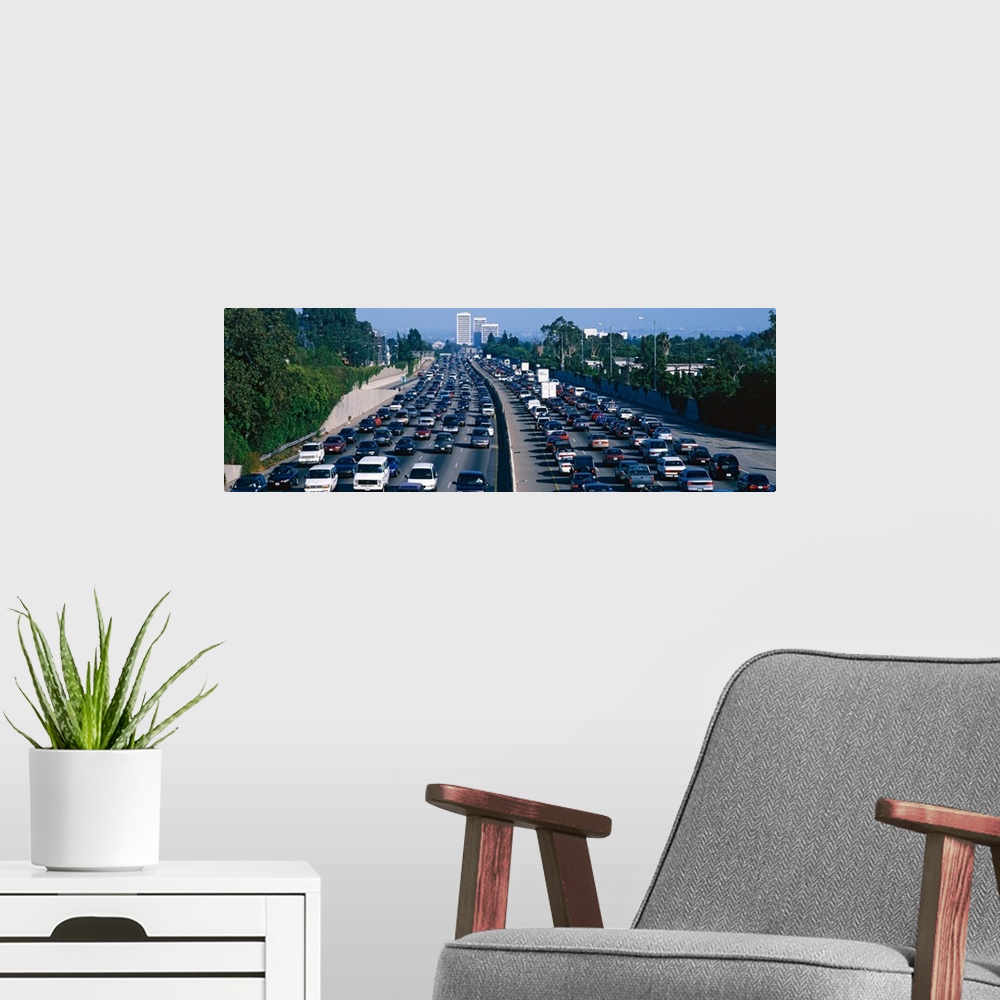 A modern room featuring Rush Hour I-405 Los Angeles CA