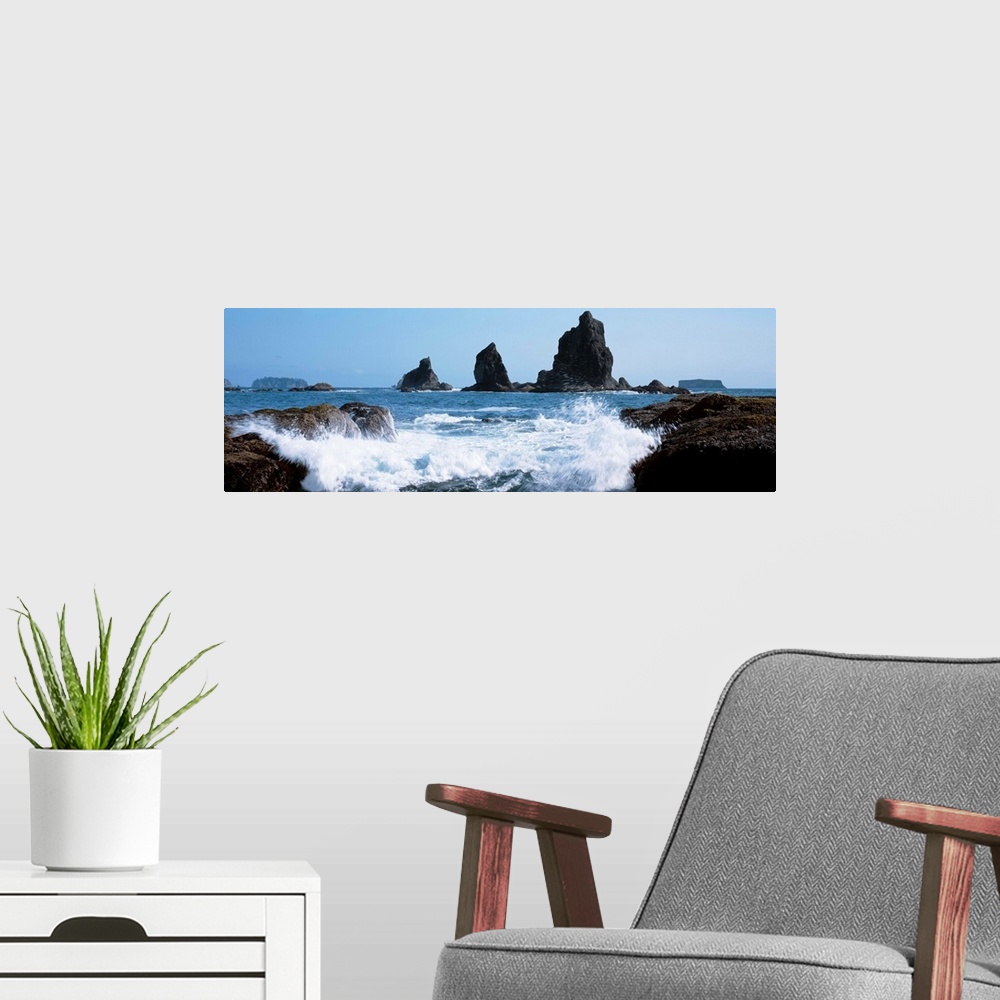 A modern room featuring Sea Stacks Olympic National Park WA