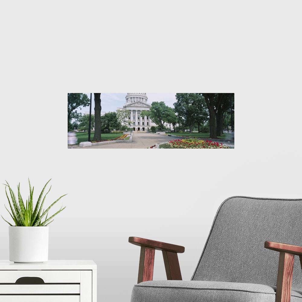 A modern room featuring State Capital Building, Madison, Wisconsin