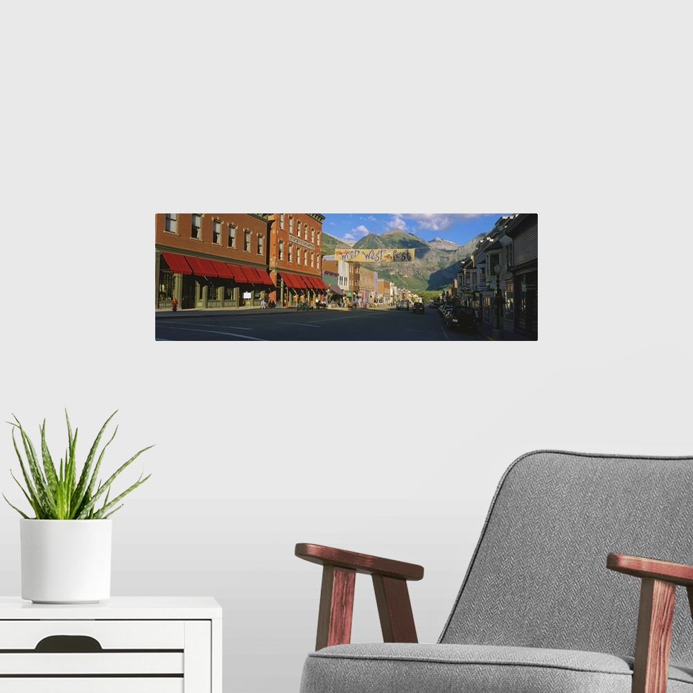 A modern room featuring Street through a town, Telluride, Colorado
