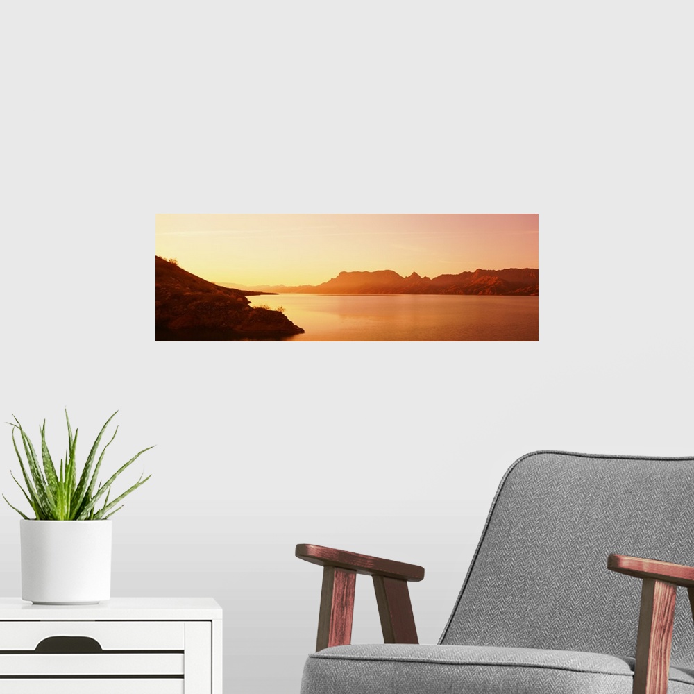 A modern room featuring Sunrise Havasu Lake La Paz County AZ
