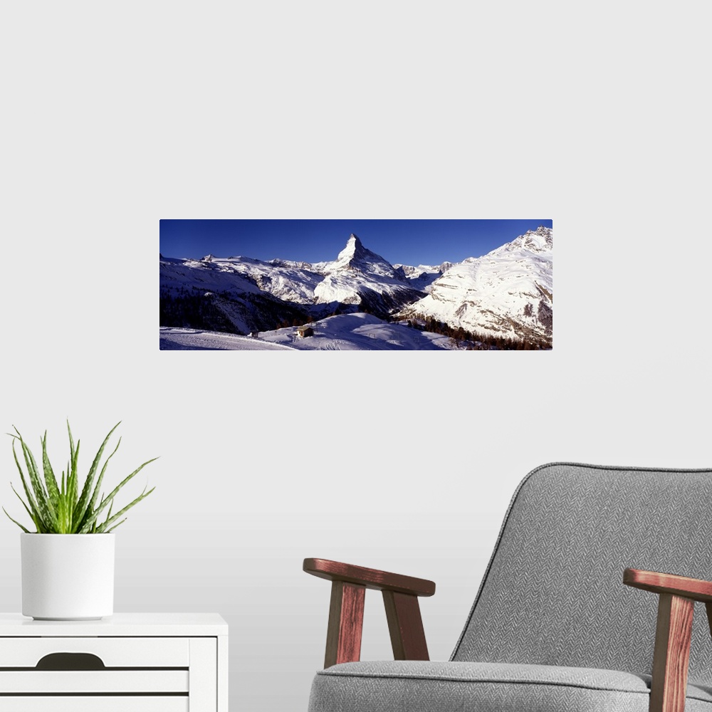 A modern room featuring Switzerland, Zermatt, Matterhorn