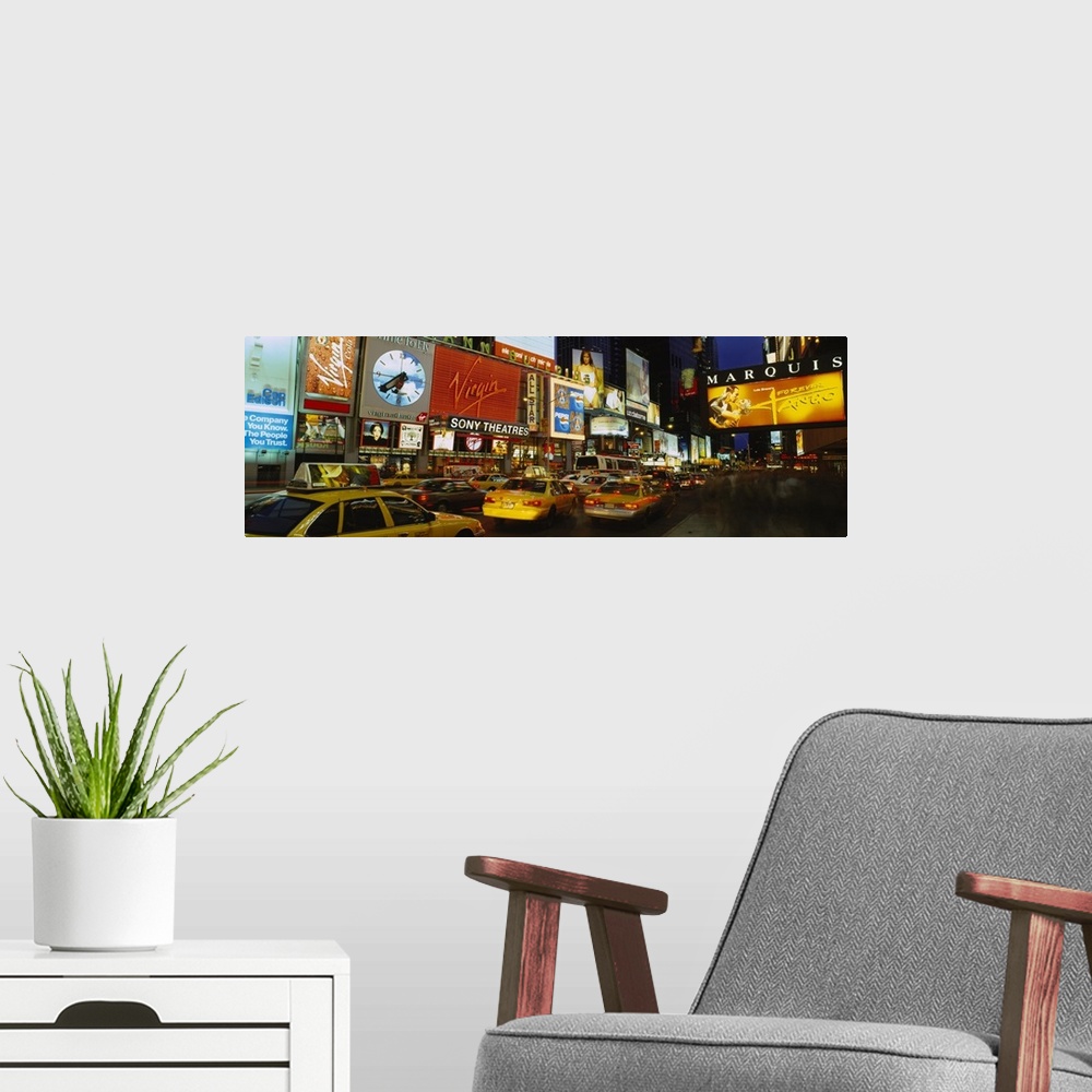 A modern room featuring Times Square, Manhattan, New York City, New York