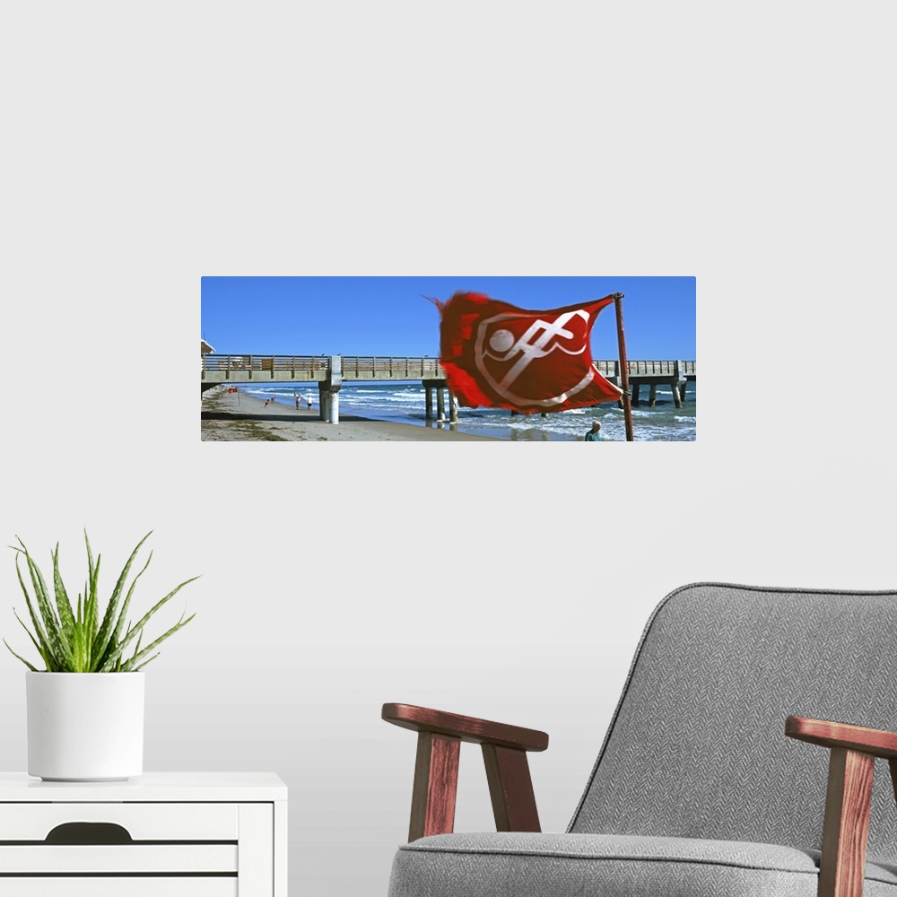 A modern room featuring Tourists on the beach, Lake Worth, Palm Beach County, Florida