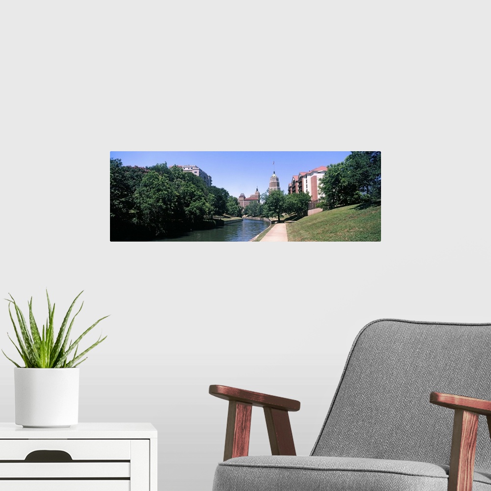 A modern room featuring Tower Life Building, San Antonio River Walk, San Antonio River, San Antonio, Texas