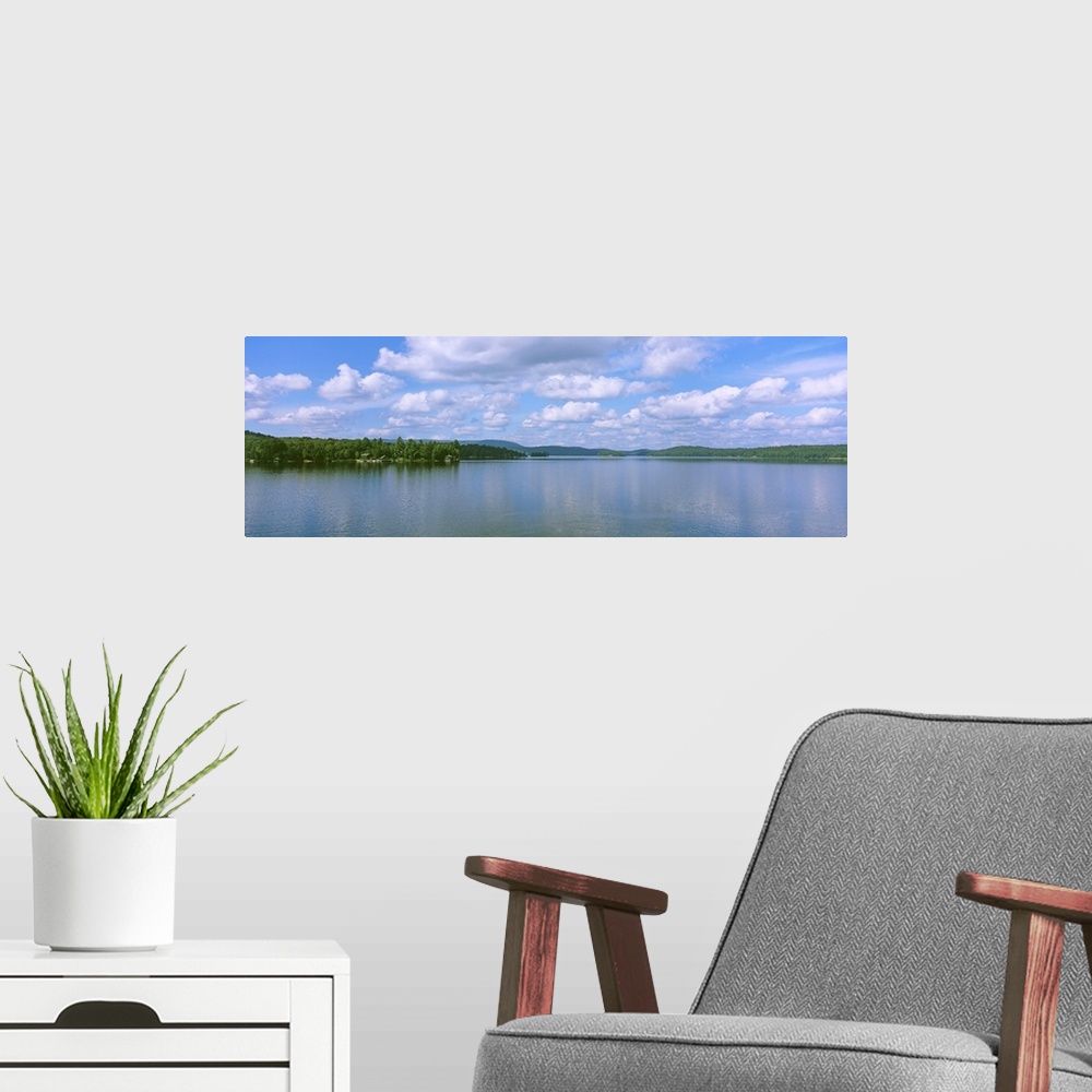 A modern room featuring Trees along a lake, Tupper Lake, Adirondack Mountains, New York State