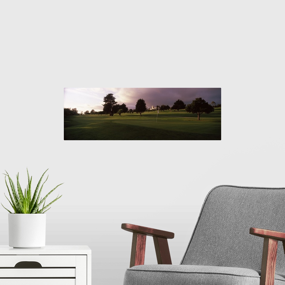 A modern room featuring Trees in a golf course Montecito Country Club Santa Barbara California