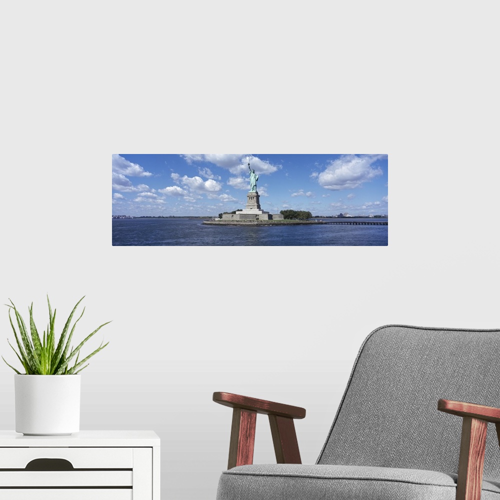 A modern room featuring USA New York Statue of Liberty