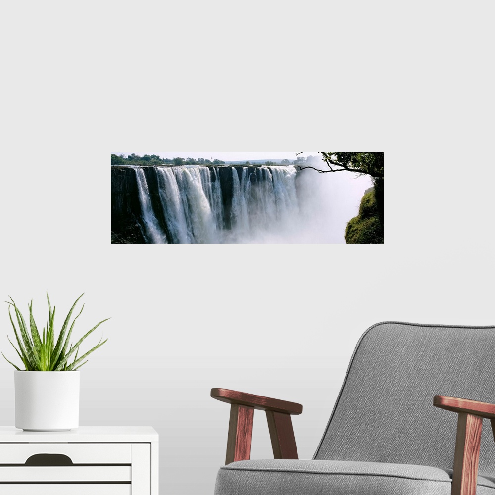 A modern room featuring Victoria Falls Zimbabwe Africa