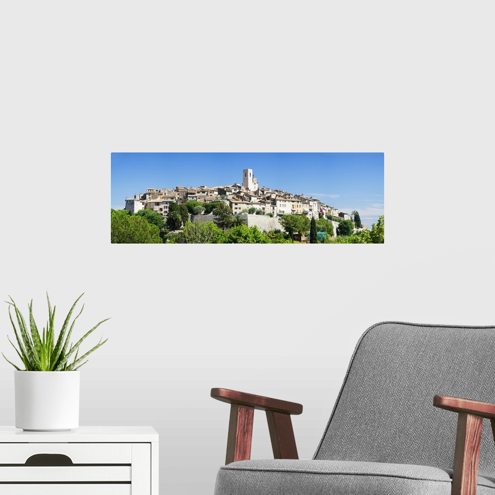 A modern room featuring Walled city, Saint Paul De Vence, Provence-Alpes-Cote d'Azur, France