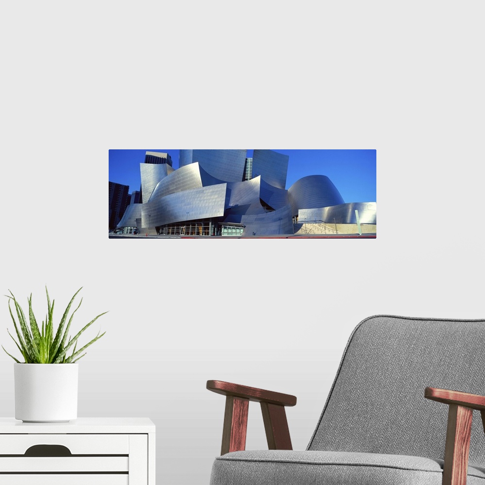 A modern room featuring Walt Disney Concert Hall, Los Angeles, California