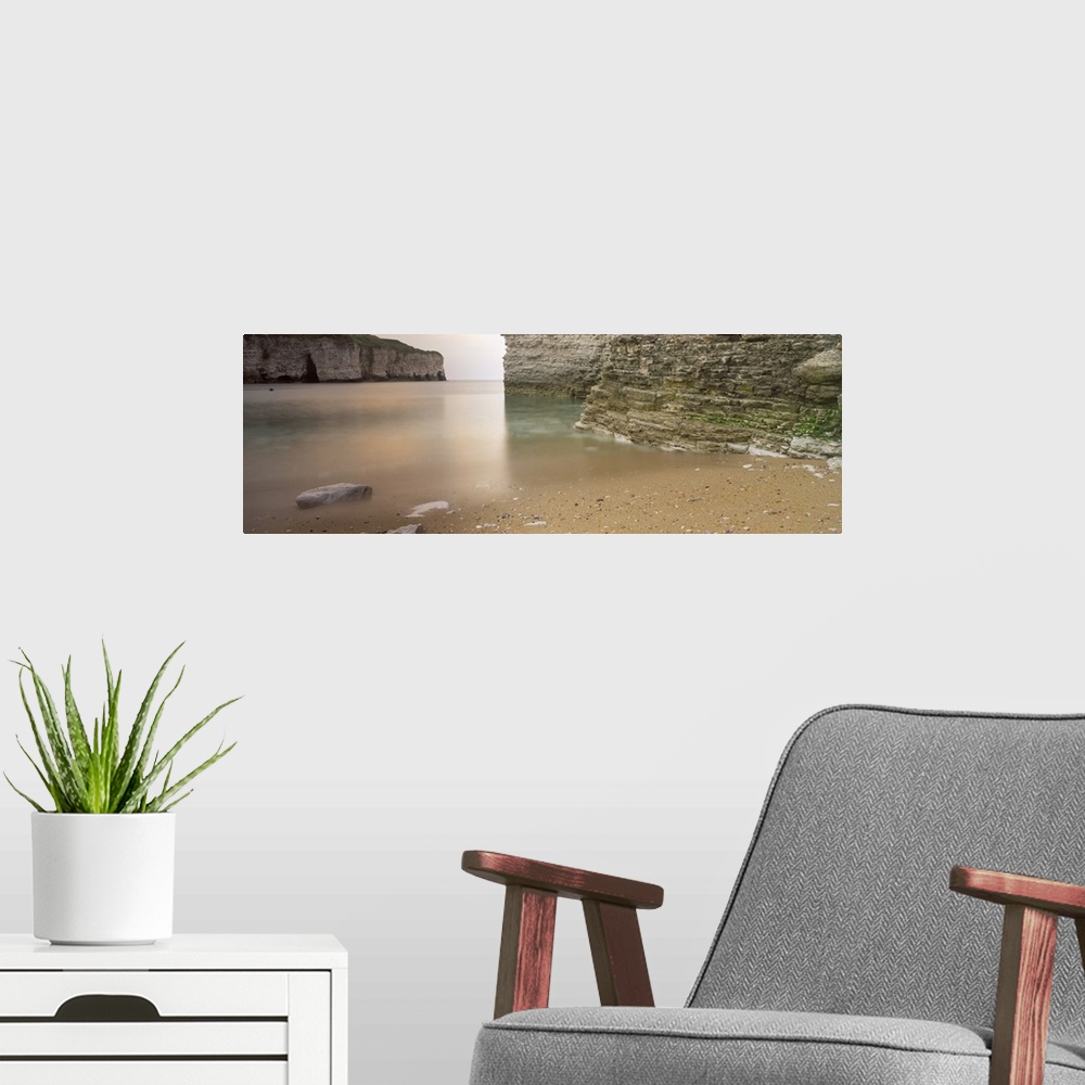 A modern room featuring Waterfront cliffs, North Landing, Flamborough, Yorkshire, England