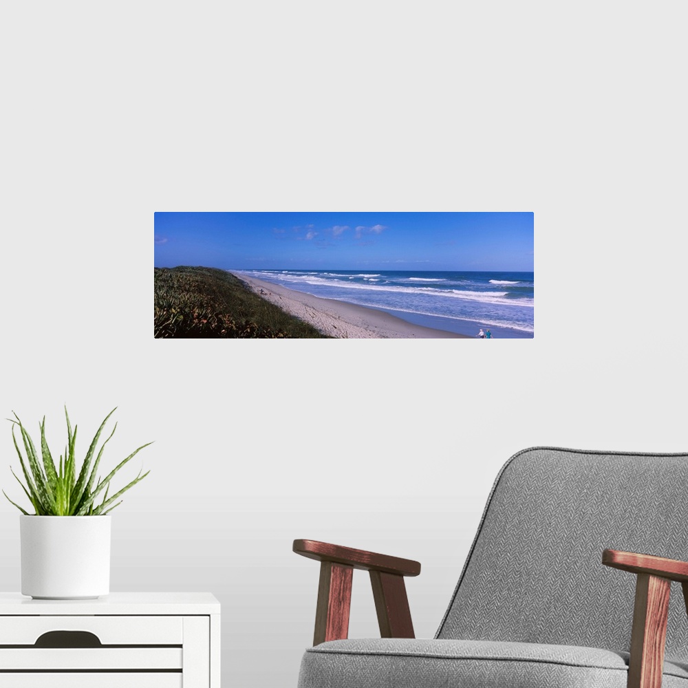 A modern room featuring Waves on the beach, Playlinda Beach, Canaveral National Seashore, Titusville, Florida