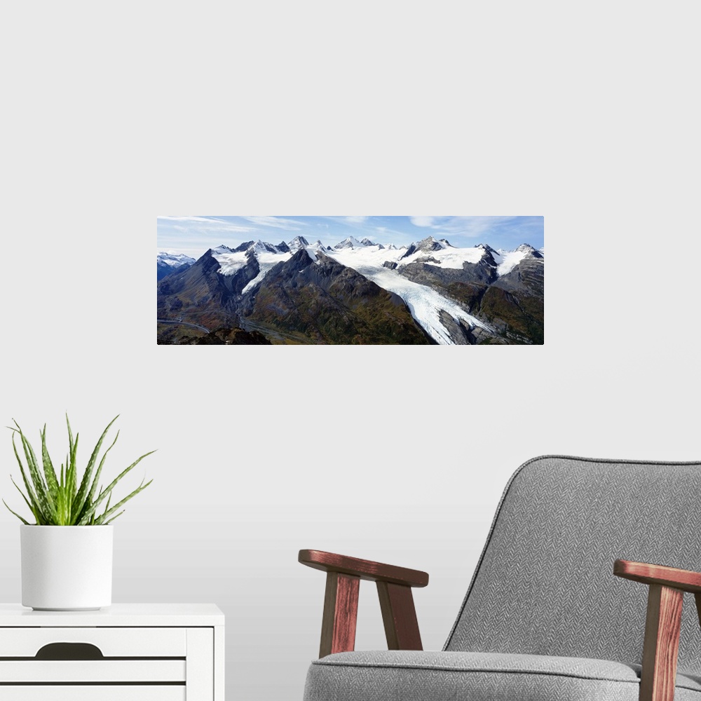 A modern room featuring Worthington Glacier AK