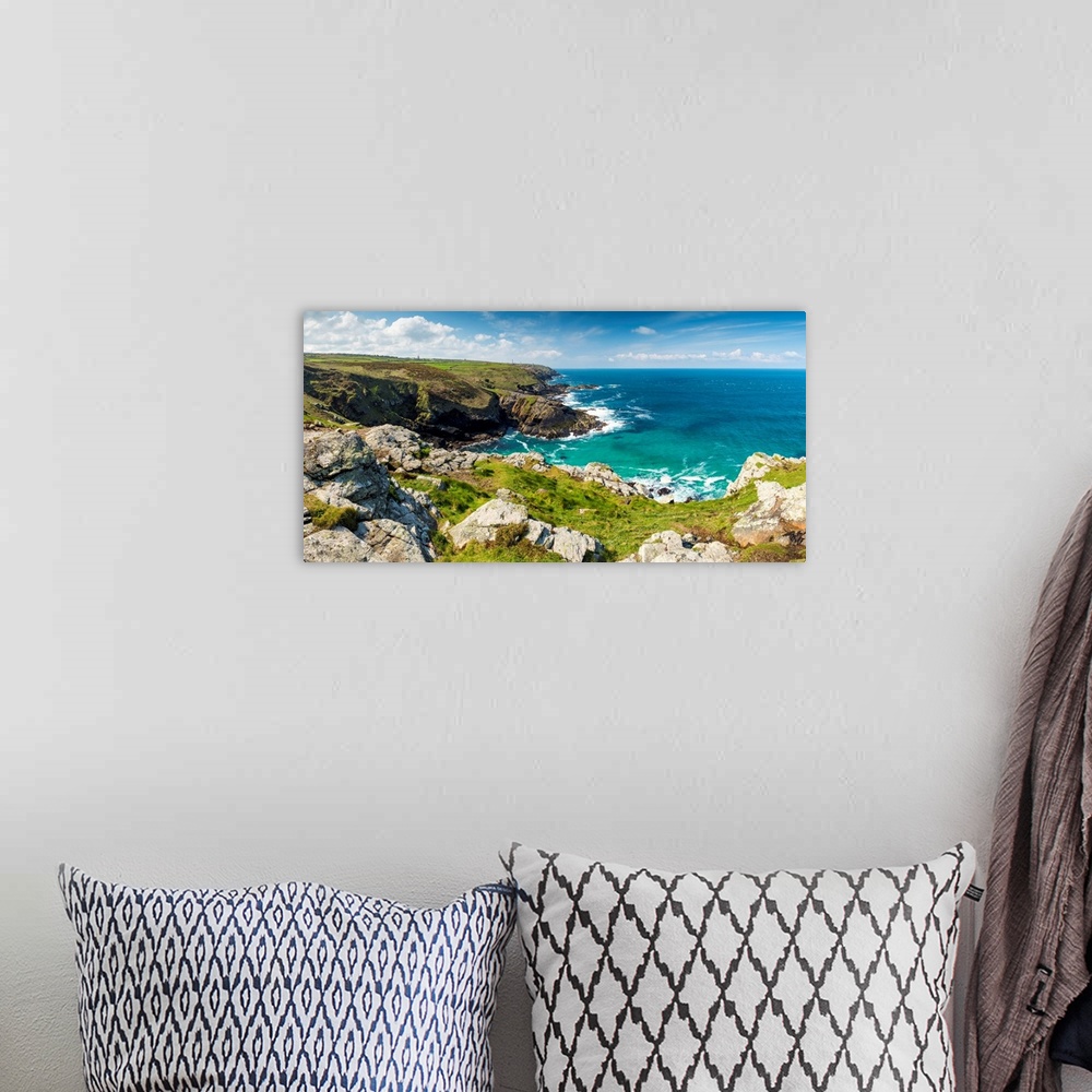 A bohemian room featuring Coastline at Pendeen Watch, Cornwall, England.