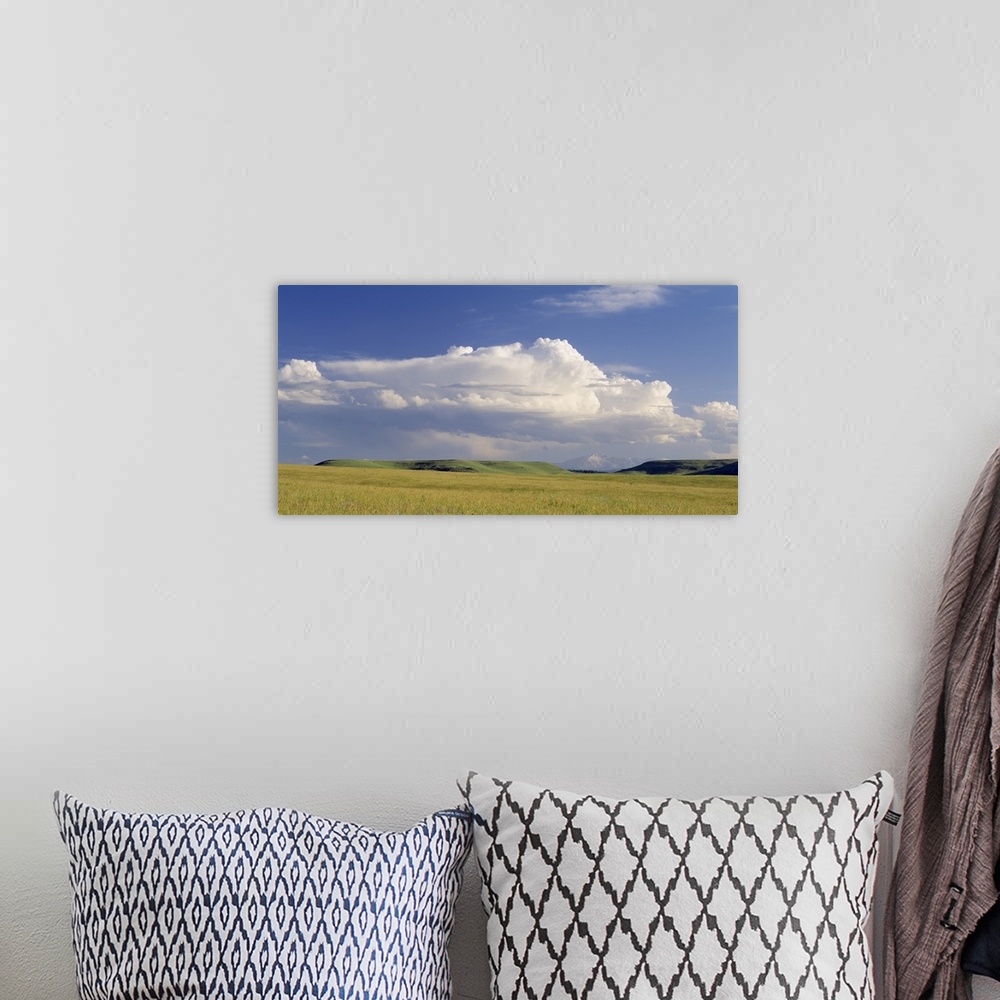 A bohemian room featuring Clouds over a landscape, Pikes Peak, Greenland, Douglas County, Colorado
