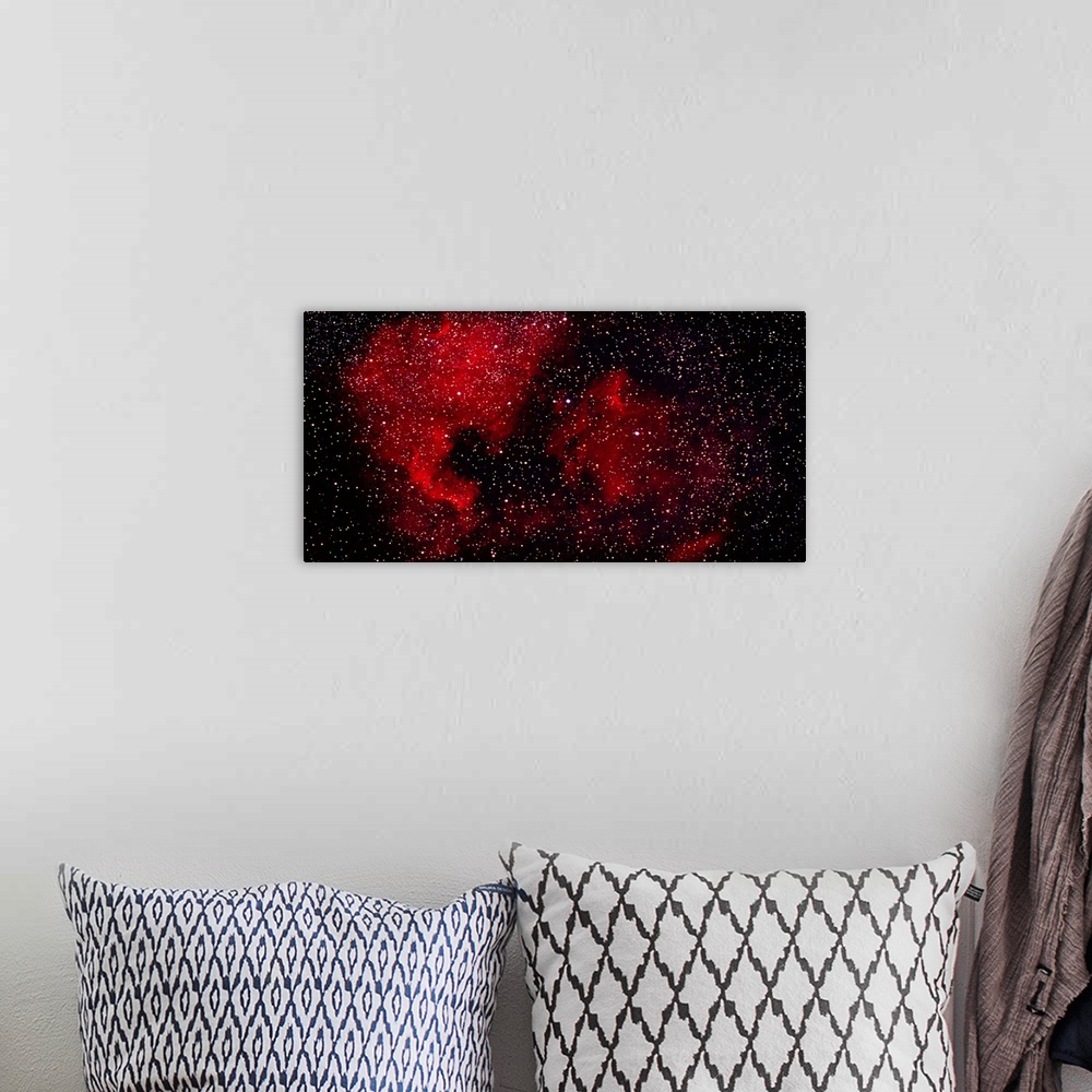 A bohemian room featuring North American Nebula (Photo Illustration)