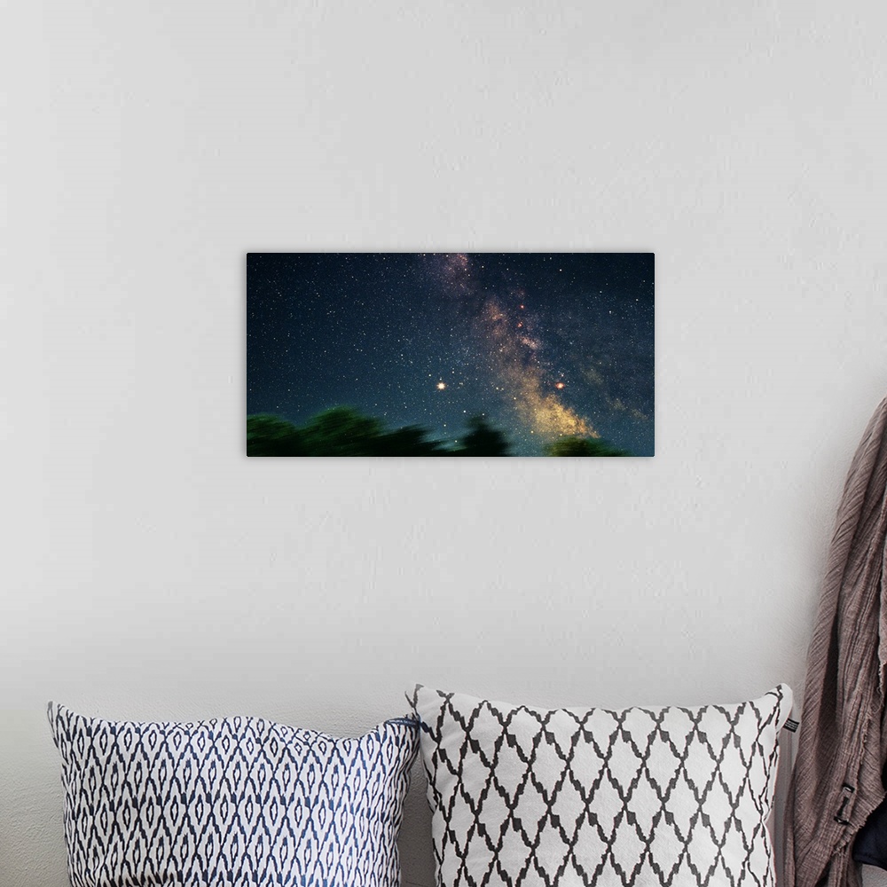A bohemian room featuring Star Fields of the Milky Way (Photo Illustration)