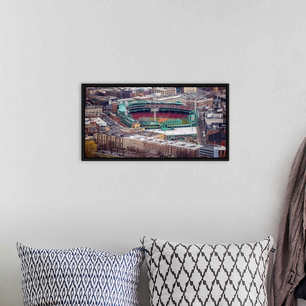 A bohemian room featuring View of Boston's Fenway Park.