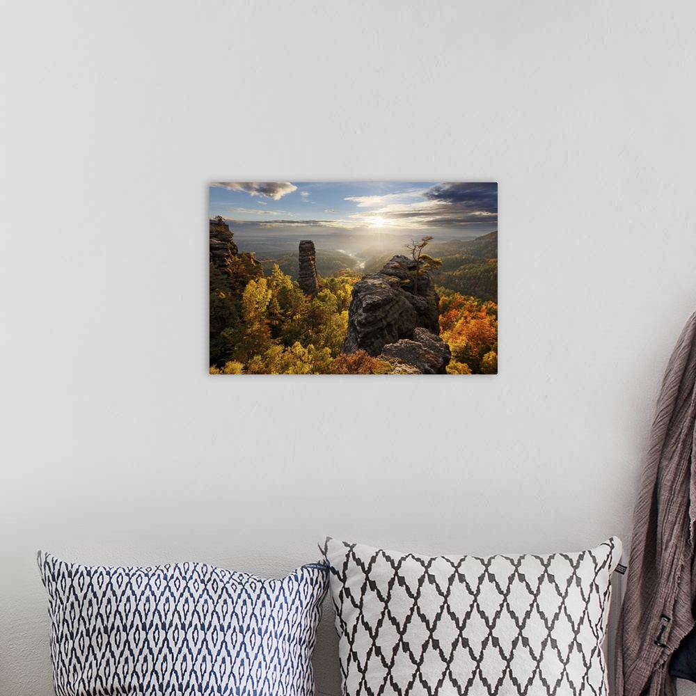 A bohemian room featuring Autumn In The Rocks
