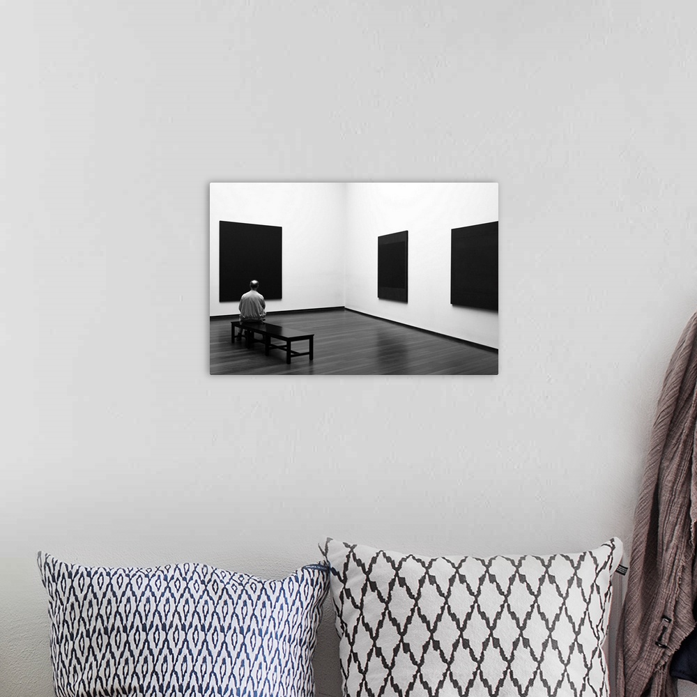 A bohemian room featuring Enjoying Rothko