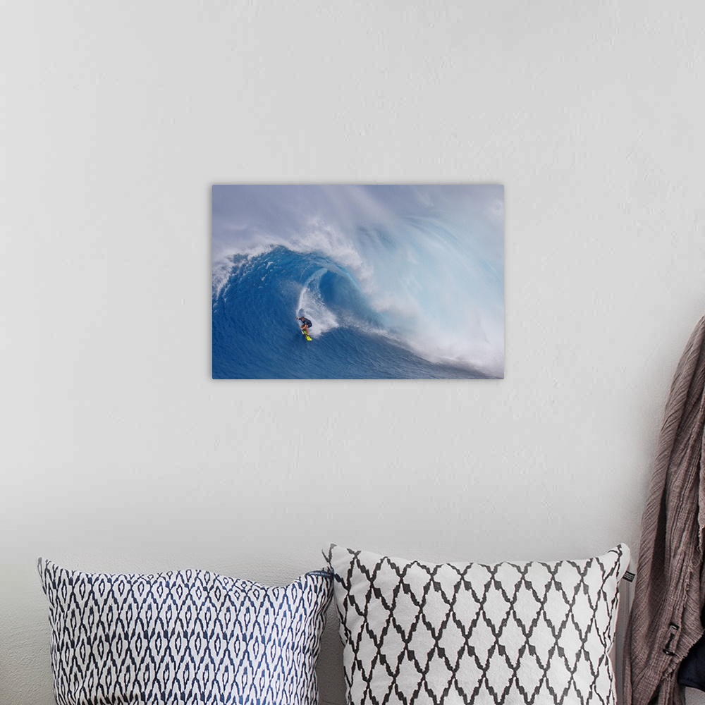 A bohemian room featuring Surfing Jaws