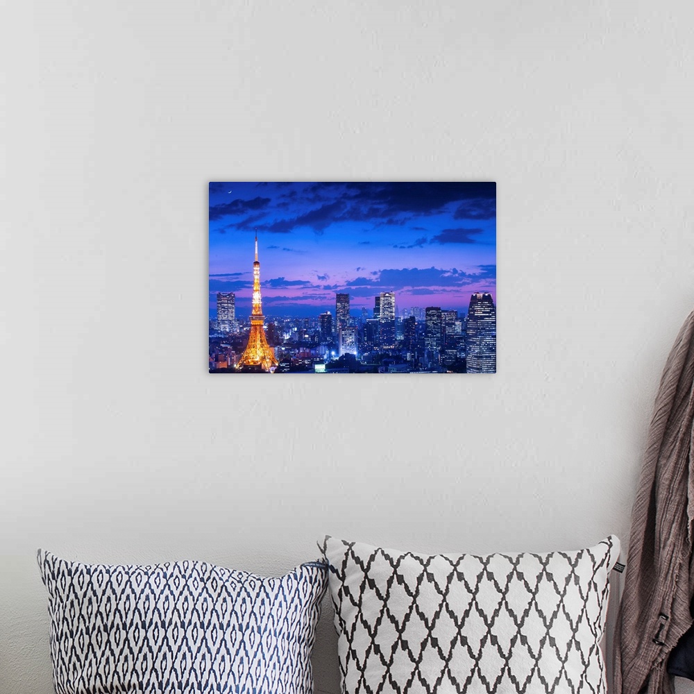 A bohemian room featuring Tokyo Night View
